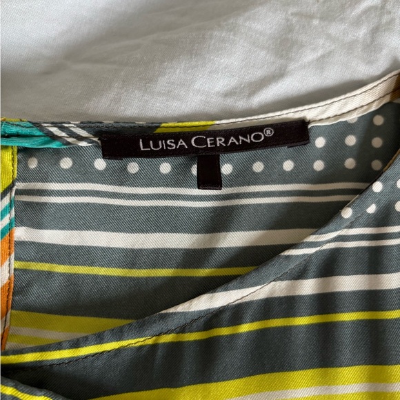 Luisa Cerano Striped and Polka Dots Dress - Picture 8 of 16